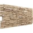 thumbnail image 5 of Ekena Millwork 45.75"W x 24.50"H x 1.25"D Canyon Ridge Stacked Stone, StoneWall Faux Stone Siding Panel, Sandstone, 5 of 11