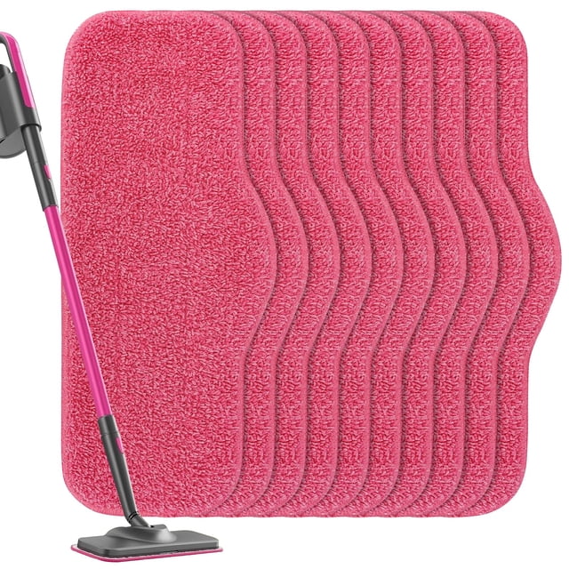 Paquete de 10 almohadillas de microfibra para mopa a vapor compatibles con Schenley