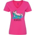 thumbnail image 3 of Inktastic Relaxolotl- Cute Axolotl on Summer Vacation Women's V-Neck T-Shirt, 3 of 5