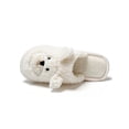 thumbnail image 4 of UKAP Ladies Lightweight Slip On Plush Slipper Indoor Anti-Slip Closed Toe Fuzzy Slippers White 8.5-9, 4 of 9