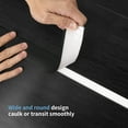 thumbnail image 6 of Art3d 10 FT Self Adhesive Vinyl Floor Transition Strip for Joining Floor Gaps,Carpet Threshold Transition，Black, 6 of 9