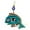 Fish, variant on STP GOODS Hedgehog Handmade Vintage Ceramic Hanging Wall Decoration 7.2x6'' Evil Eye Protection Amulet with Nazar Beads Good Luck Home Wall Décor Outdoor Indoor, Blue and Yellow