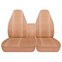 Designcovers Fits 1997-2003 Ford F-150 Cotton Seat Covers 40/60 High Back No Console:Tan