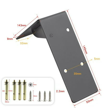 

GLFSIL Heavy Duty Mantel Brackets Large Metal Shelf Wall Mounted Floating Triangle