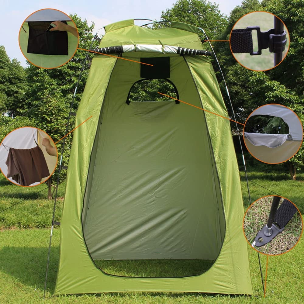 Runbaixing Pop-up Privacy Tent with Storage bag
