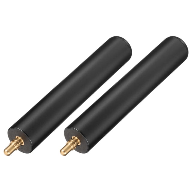 SEWCHICS 2Pcs Portable Pool Cue Extension Rod with Spiral End for Stable Billiard Cue Lengthening