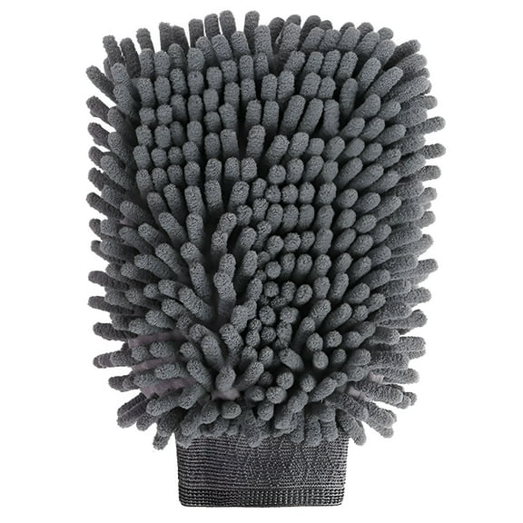 ACDANC Double Sided Car Wash Mitt, Chenille Microfiber Cleaning Glove, Scratch-Free Auto Detailing & Drying Tool