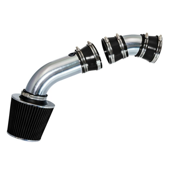 Rtunes Racing Short Ram Air Intake Kit   Filter Combo BLACK Compatible For 96-98 Silverado/Cheyenne / 96-99 Suburban/Tahoe/96-00 C/K 1500/2500/3500 V8 5.0L 5.7L (2 PCS)