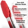 thumbnail image 4 of The Original Tongs for Cooking - Set of 3 (7, 9, 12 inches) - Kitchen Tongs with Silicone Tips, 4 of 6