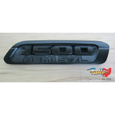 2019 Dodge Ram 1500 HemI 5.7L Right Black Hood Bezel Nameplate Emblem Mopar (Best Tuner For 2019 Ram 1500 Hemi)