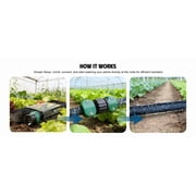 Sunifier Flat Soaker Hose, 100FT-2PACK, PE Material, 60 PSI, Efficient for Lawn, Yard, Snake Soak Design