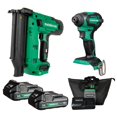 thumbnail image 1 of Kit combinado Metabo HPT MultiVolt Brad Nailer con destornillador de impacto de 18 V, 1 of 7