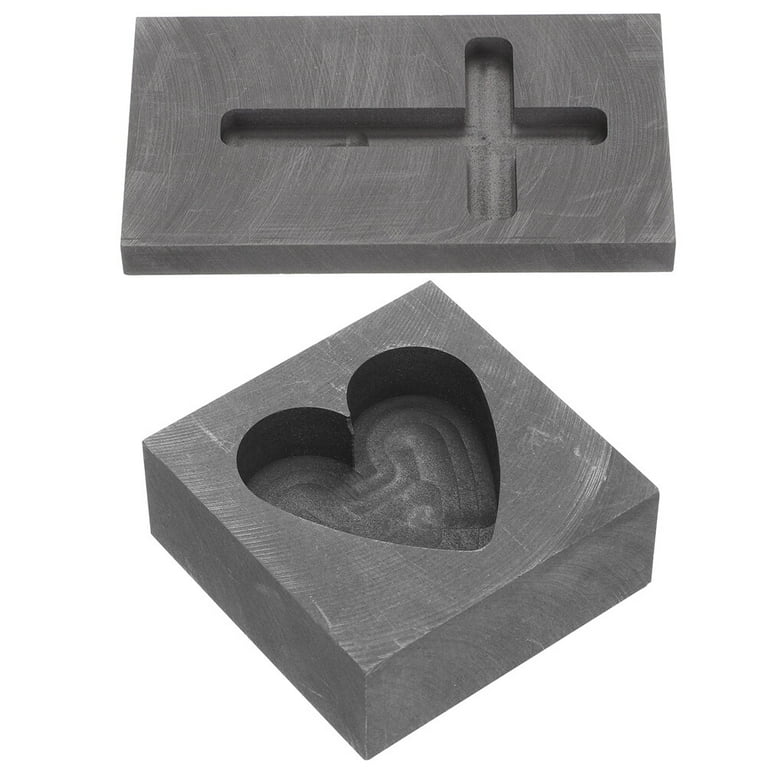 hand casting kit family size heart graphite molds Premium Unique
