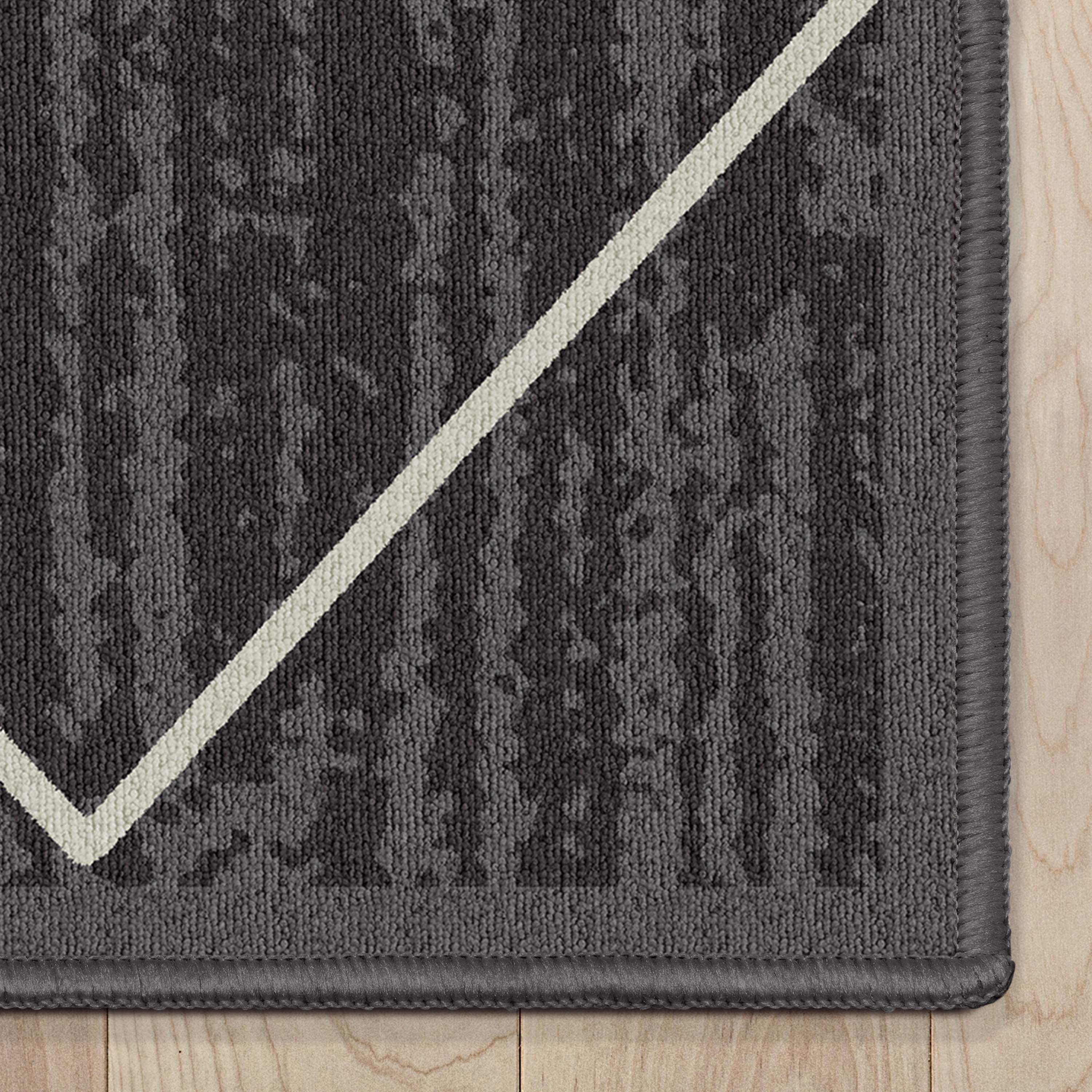 Well Woven Kings Court Clover Modern Moroccan Dark Gray 5' x 7' Area Rug