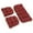 Wine Red, variant on Blazing Needles U-Shaped Microsuede Tufted Settee Cushion Set (Set of 3)