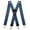 Blue, variant on Men's Suspenders, with Heavy Duty Clip Wide X-Back for Work Adjustable Suspenders,Valentine's Day and Father's Day Gifts (Black)