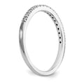 thumbnail image 6 of 14K White Gold Ring Band Wedding Diamond Round , Size 8, 6 of 7