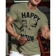 thumbnail image 2 of Gymish Happy Hour Kickboxer Men’s Workout T-Shirt – Funny Gym Tee, Athletic Fitness Shirt for Men, 2 of 6