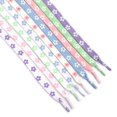thumbnail image 2 of par de cordones de zapatos Sakura, cordones de zapatos planos con pequeñas margaritas, cordones de zapatillas de lona de alta calidad, cordones AF1, cordones para zapatos, 100/120/140/160CM120cm Gao Jinjia LED, 2 of 2