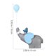thumbnail image 4 of YeahiBaby Lovely Balloon Elephant Doll Resin Cake Ornaments Small Crafts Dessert Table Decor for Party Shop (Sky-blue), 4 of 4