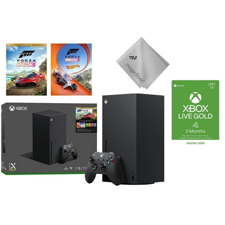 2023 TEC Newest -Microsoft Xbox -Series -X- Gaming Console -1TB SSD - Black -(Disc Drive Version) with Forza Horizon 5 Bundle