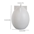 thumbnail image 1 of Moules à Bougie en Forme d'Œuf de Pâques pour Bricolage / Moules en Silicone Réutilisables pour Bougies, Savon et Résine / Design Rayé pour Décoration de Vacances et Projets Étudiants, 1 of 1