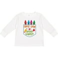 thumbnail image 3 of Inktastic 1st Day of Kindergarten Crayons and Apple Back to School Boys or Girls Long Sleeve Toddler T-Shirt, 3 of 5