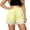 R49/Yellow, variant on Vividxx Women's Shorts Elegant Satin Shorts With Lace Trim Comfortable And Casual Wear Elastic Waist Soft Fabric Relaxing Home Pajama Bottoms Loose Fit Beach Trousers