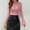 Pink, variant on Lace Top for Women Long Sleeve Lace Shirt Sheer See Through Floral Mesh Undershirt Going Out Blouse Black M