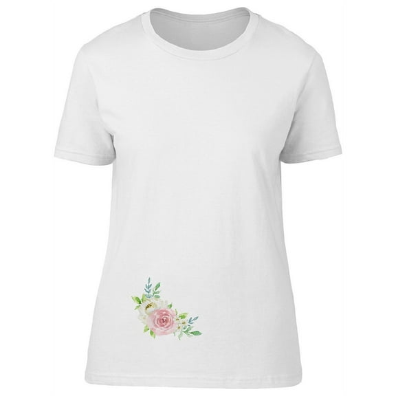 Cute Pink Pastel Spring Flower T-Shirt Women -Image by Shutterstock, Female Small