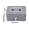 thumbnail image 4 of Organizador de Dinero Hugtrwg Contenedor Monedas Caja Ahorro Metal con Cerradura Llave 53x3 78x2 28 Pulgadas, 4 of 9