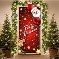 thumbnail image 1 of EGNMCR Christmas Decorations, Christmas Ornaments, Thridimensional Christmas Door Cover Flag Snowman Christmas Tree Santa Claus Realistic Door Cover Exquisite Door Flag Polyester Gate Cover Flag, 1 of 6