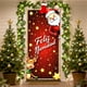 thumbnail image 1 of Thridimensional Christmas Door Cover Flag Snowman Christmas Tree Santa Claus Realistic Door Cover Exquisite Door Flag, 1 of 6