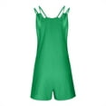 thumbnail image 6 of Womens Rompers Casual Sleeveless Shorts Jumpsuits Overalls with Pockets Summer Outfits Solid Color Clothes with Adjustable Strap, 6 of 9