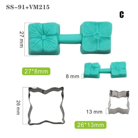 

Petal Mold Leaf Mold Leaf Silicone Mold Flower Stainless Steel Cutting Mold Chocolate Plum Mold TOPOINT