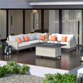 thumbnail image 3 of RST Brands Milo Gray 6 Piece Fire Sectional - Cast Coral, 3 of 6