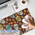 thumbnail image 4 of Long Mouse Pads for Desk,Brown Skull Marigold Pattern Desk Mats on Top Of Desks, Desk Mouse Pad Extra Large with 3mm Non-Slip Base and Stitched Edge for Gaming,Office,Work,Home 31.5"x11.8", 4 of 6