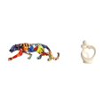 thumbnail image 1 of Escultura artística, figura caminando, adorno, estatua de resina, animal, artesanía abstracta, colección para amantes, decoración del hogar, estanterí, 1 of 8