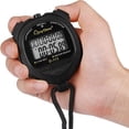 thumbnail image 4 of Cronómetro digital Temporizador Reloj Cronómetro de cuenta regresiva Resistente al agua con pantalla grande Reloj cronógrafo de mano profesional para nadar Correr Atle, 4 of 5