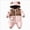 A133-Pink, variant on KJameas Baby Boys Girls Jumpsuit Hooded Bear Applique Warm