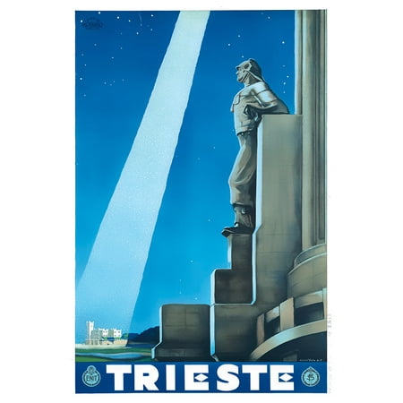 Italy - Trieste - Vintage Travel Poster (8x12Inches(US/CANonly))