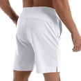 thumbnail image 5 of IhhxPro Men's Casual Shorts with Pockets Drawstring Zipper Pocket Athletic Lightweight Cotton Jogger Style for Summer Workout Gym Outdoor S-3XL, 5 of 6