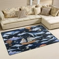 thumbnail image 2 of Coolnut Watercolor Whales Clouds Moon Stars Area Rugs Colorful Large Non-Slip Floor Matative Carpets Doormat for Kitchen Living Dining Dorm Playing Room Bedroom 31 x 20inch Home Decor, 2 of 7