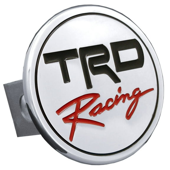 Toyota TRD Logo Trailer Hitch Plug (Chrome)