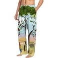 thumbnail image 2 of Haiem African Women Men's Pajama Pants Ultra Lightweight Pjs Bottoms Sleepwear Bottom Pants with Pocket Drawstring-Small, 2 of 9