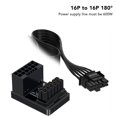 thumbnail image 3 of ATX3.0 PCIe 5.0 16 Pin Power Modular, 600W 180 Degree 4x8Pin to 12VHPWR Connector Power Adapter, for 40 Series 12+4P Graphics Card, 3 of 8