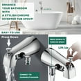 thumbnail image 6 of FETERVIC Bathtub Faucet with Sprayer,Slip-On Tub Spout High Pressure 10 Settings Handheld Shower Head with Diverter Set, 6 of 13