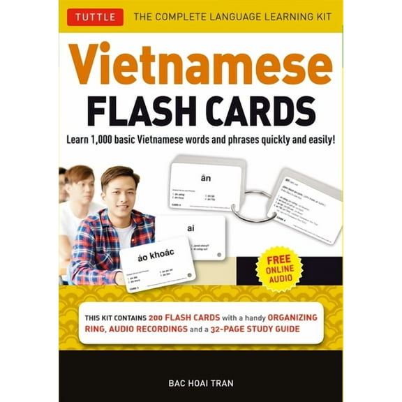 Vietnamese Flash Cards Kit: The Complete Language Learning Kit (200 Hole Punched Cards, Online Audio Recordings, 32-Page Study Guide) (Other)