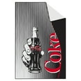 thumbnail image 7 of Ottomanson Coca-Cola Vintage Non-Slip Rubberback 3x5 Machine Washable Area Rug, 3'3" x 5', Black/Red, 7 of 7