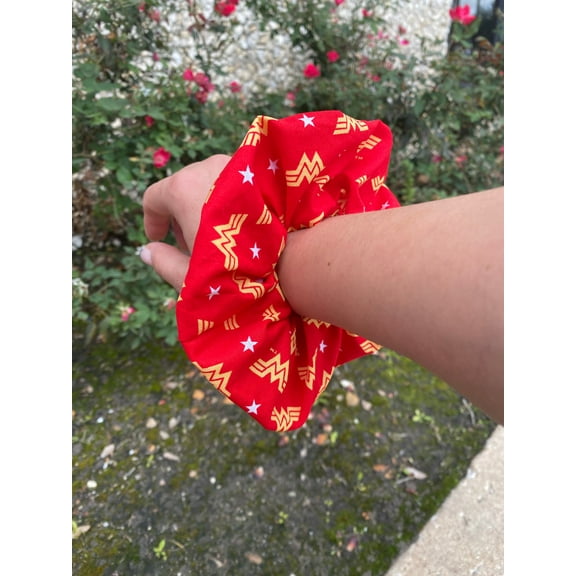 Womens Wonder Women Scrunchie Hair Tie Gift